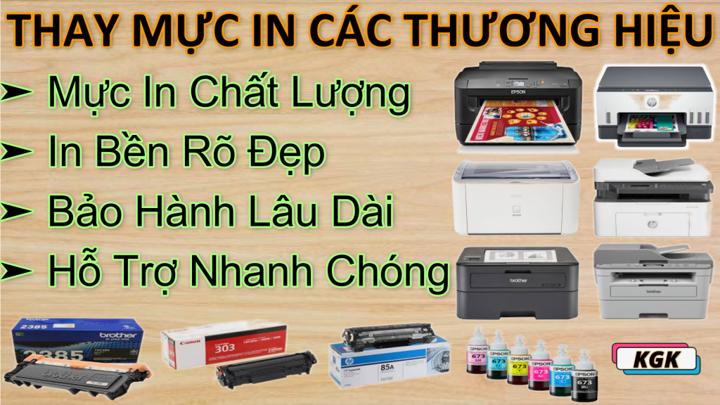 Dịch Vụ Nạp Mực In Quận Bình Tân