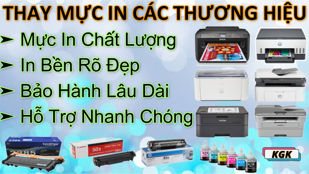 Dịch Vụ Nạp Mực Máy In KGK